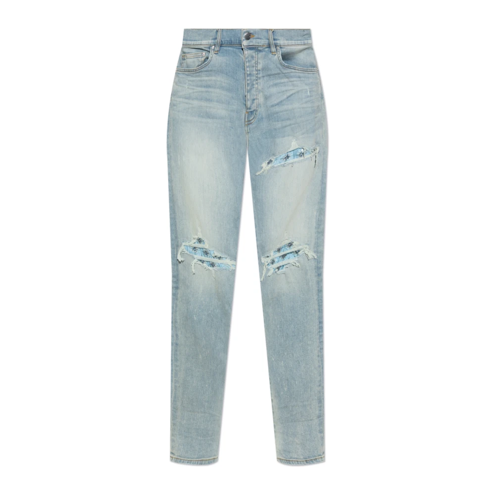 Amiri Jeans met logo Blue Heren