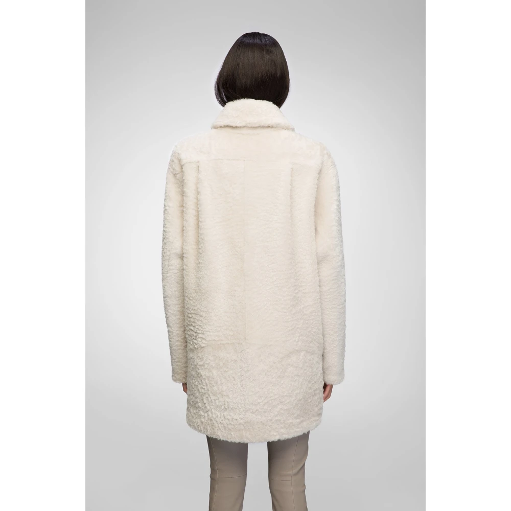 VSP Yuki Crème Shearling Jas Beige Dames