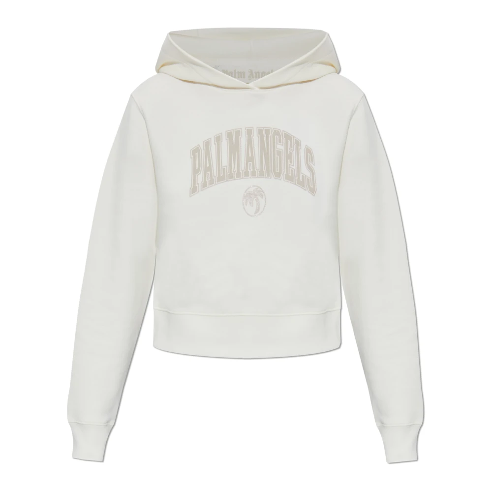 Palm Angels Hoodie White Dames