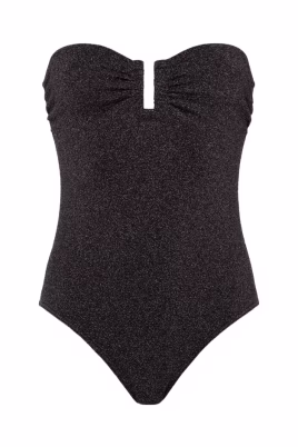 czarny-lurex-strapless-kostium-kapielowy-z-otworem-na-klucz