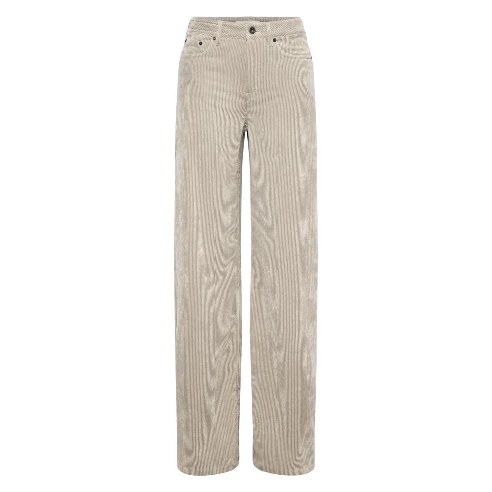 Drykorn Women's Beige Medley 10 Cord Jeans - Wide Trousers - 4XS L34 - Trousers