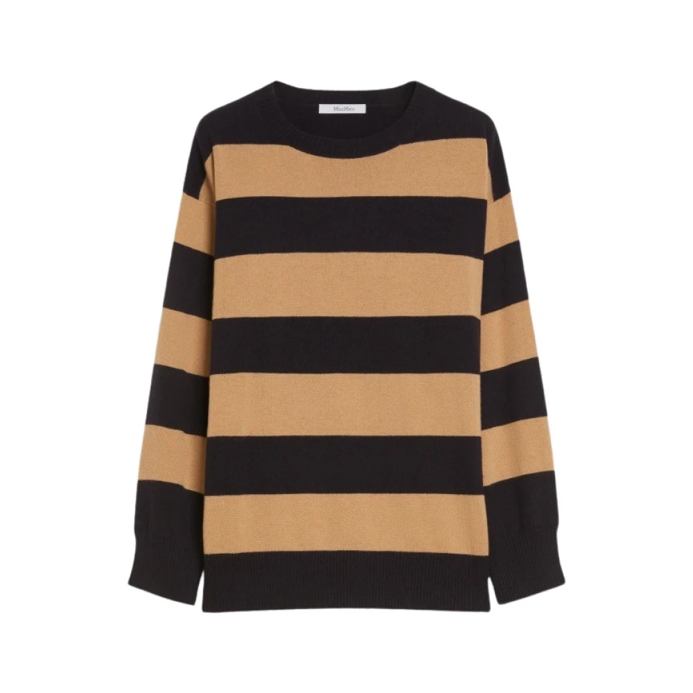 Max Mara Gestreepte oversized gebreide trui Multicolor Dames