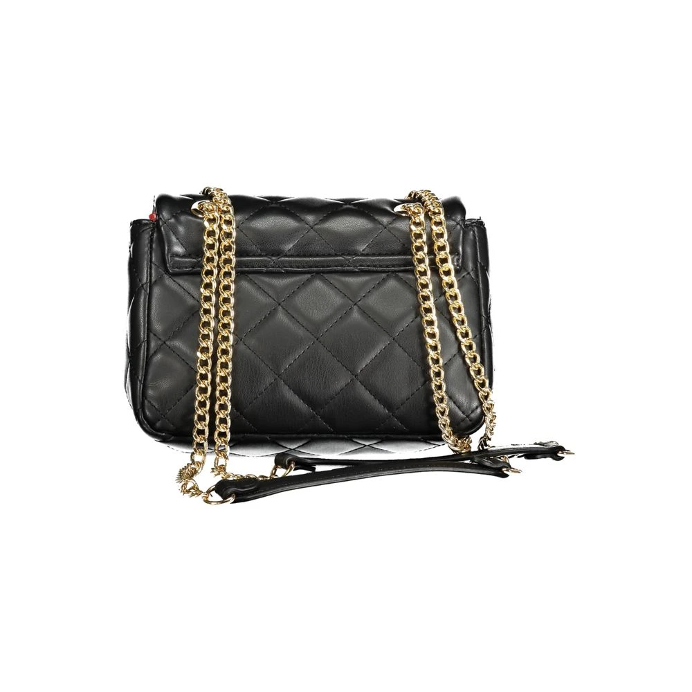 Valentino by Mario Valentino Zwarte Polyethyleen Ketting Schoudertas Black Dames