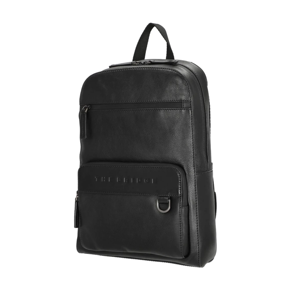The Bridge Laptop Rugzak Damiano Black Heren