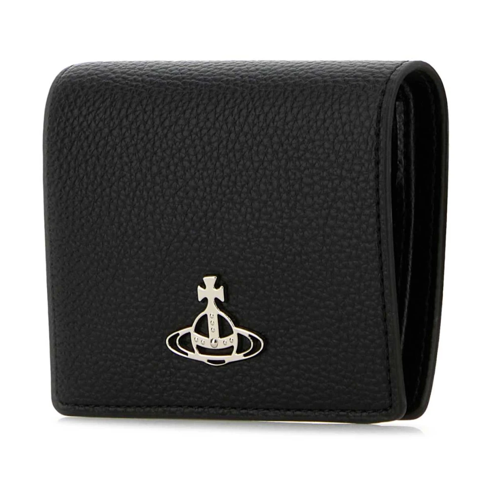 Vivienne Westwood Zwarte Billfold Portemonnee met Korrelige Afwerking Black Dames