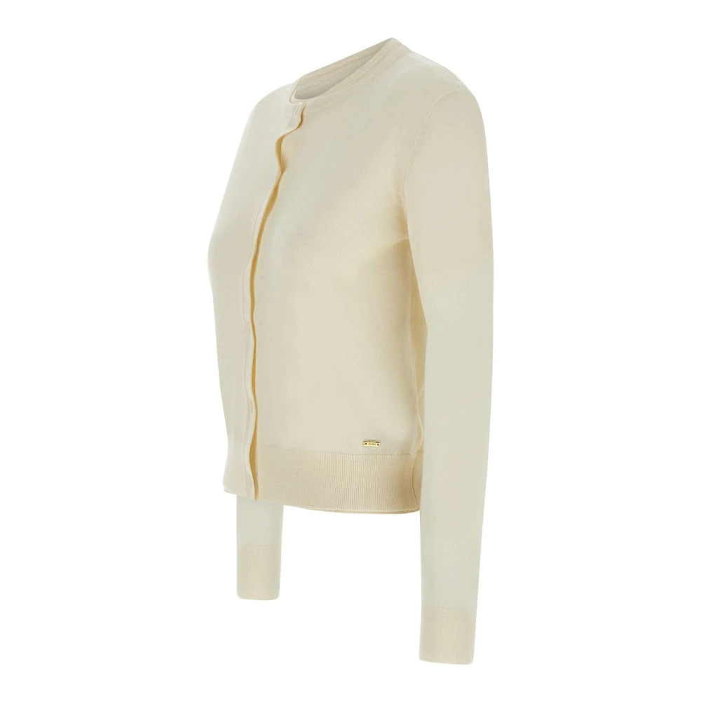 Kaos Witte Wol Twinset Sweaters White Dames