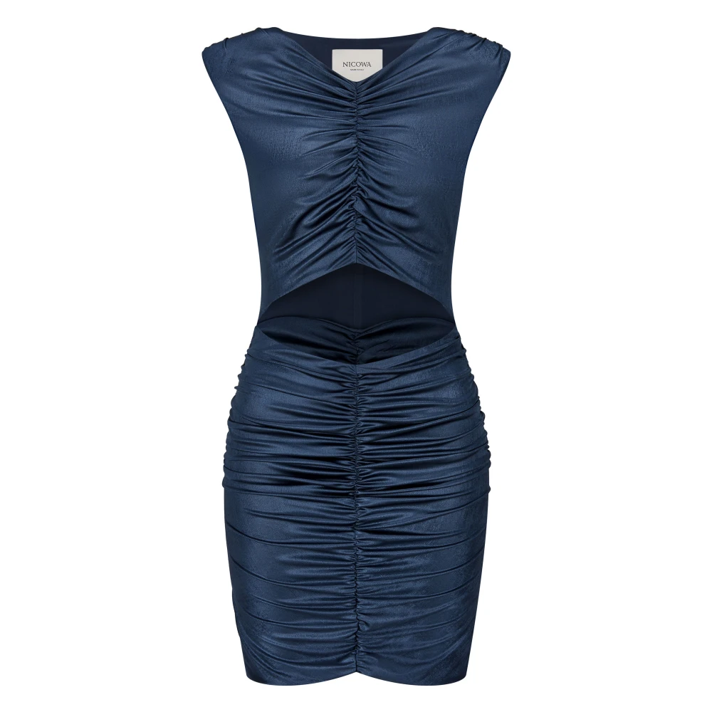 Nicowa Elegante Avondjurk met Cut-Out Blue Dames