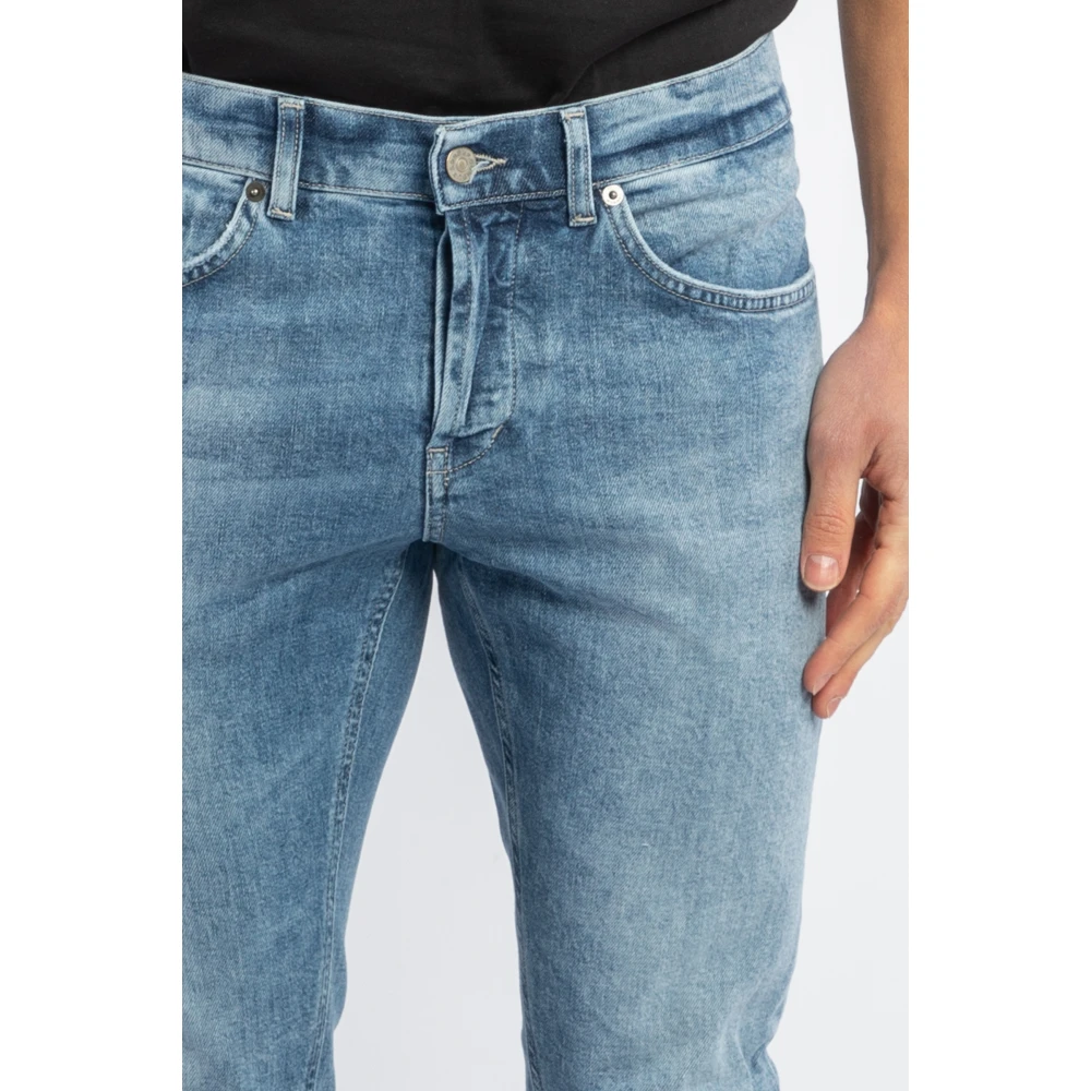 Dondup Blauwe Skinny Fit Jeans Blue Heren