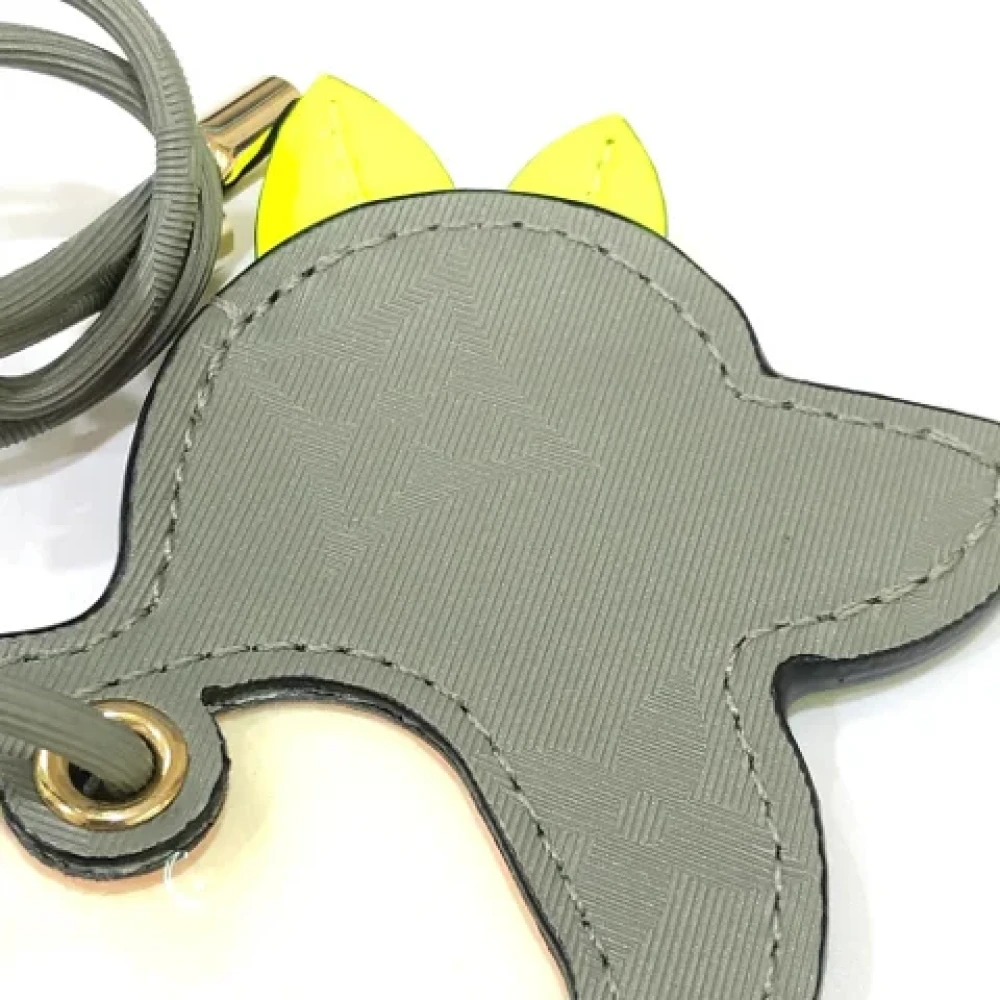 Louis Vuitton Vintage Pre-owned Leather key-holders Gray Dames