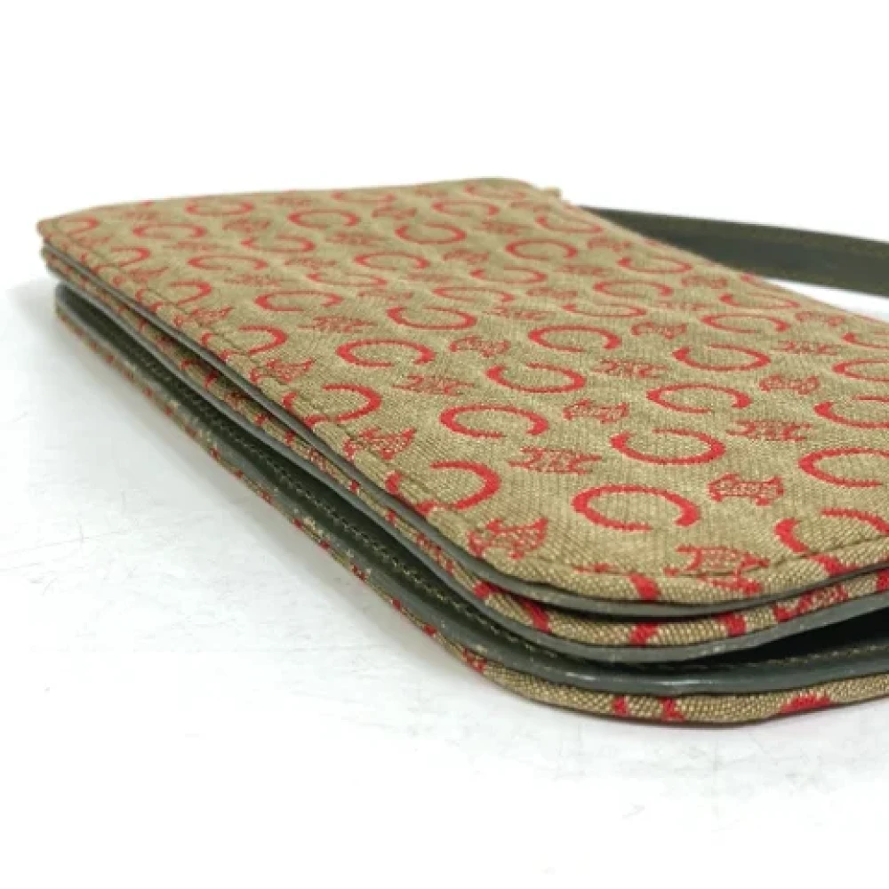 Celine Vintage Pre-owned Fabric shoulder-bags Beige Dames