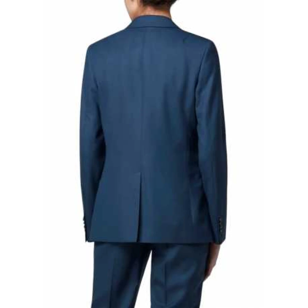 Paul Smith Petrolblauwe Wol Reisblazer Jas Blue Dames