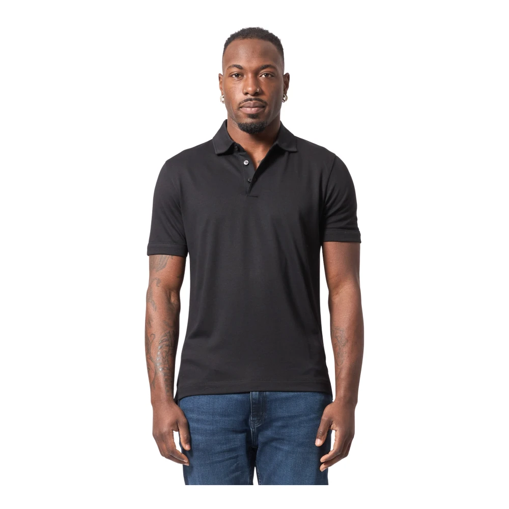Hugo Boss Klassiek Zwart Poloshirt Black Heren