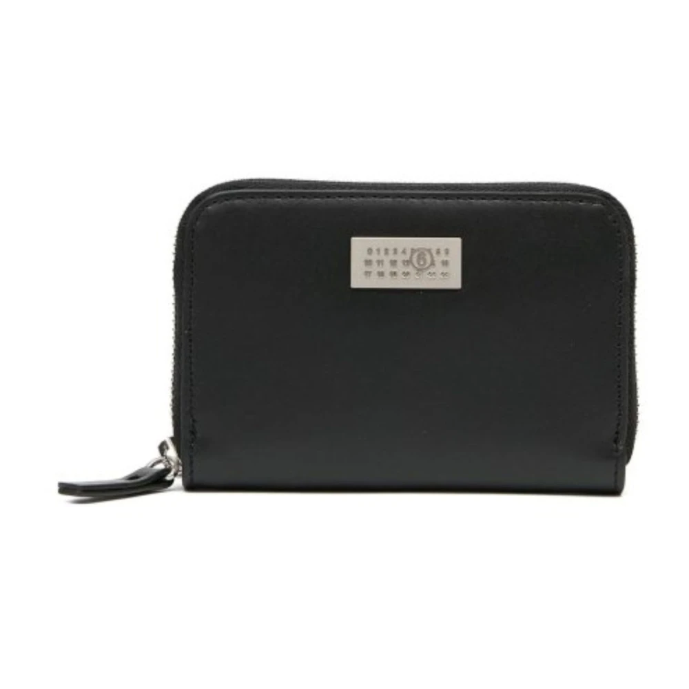 Mm6 Maison Margiela Women's Black Numeric Wallet - Wallets & Cardholders - One Size - Accessories