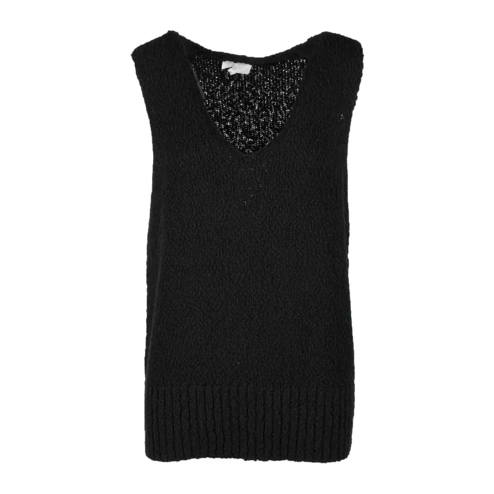 Elvine Katoenen Gebreide Trui Black Dames