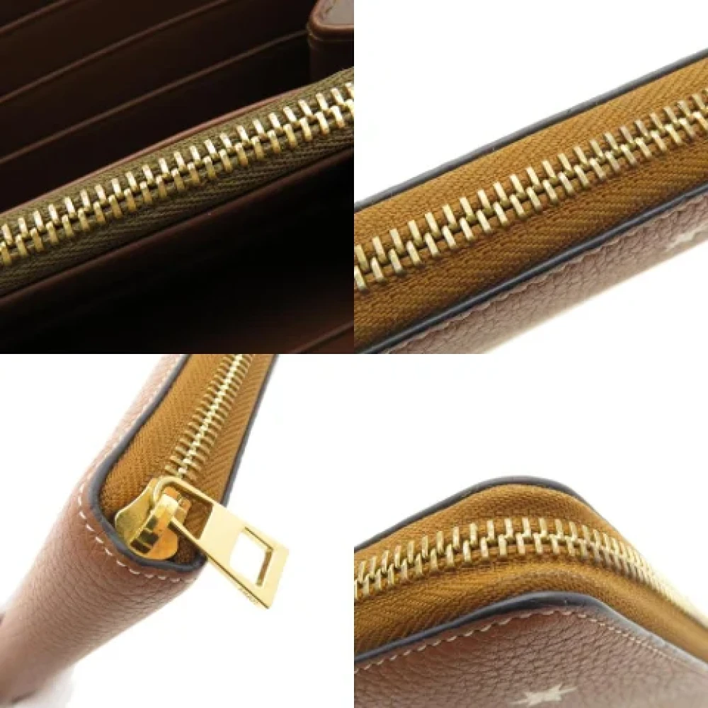 Loewe Pre-owned Leather wallets Brown Dames