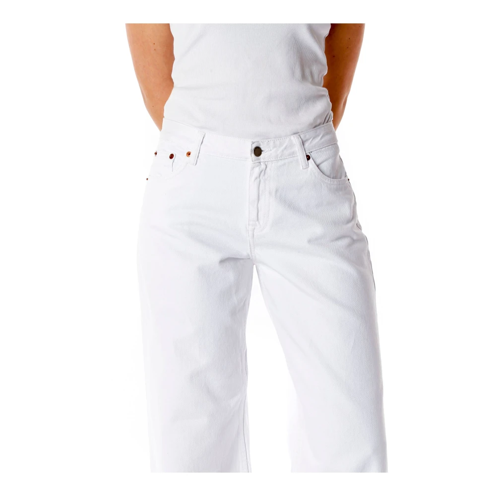 Dr. Denim Casual Lage Taille Jeans White Dames
