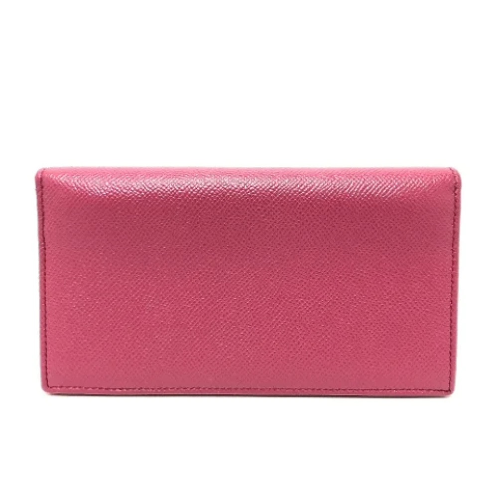 Bvlgari Vintage Pre-owned Leather wallets Pink Dames