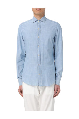 chemise-a-manches-longues-en-chambray-de-coton