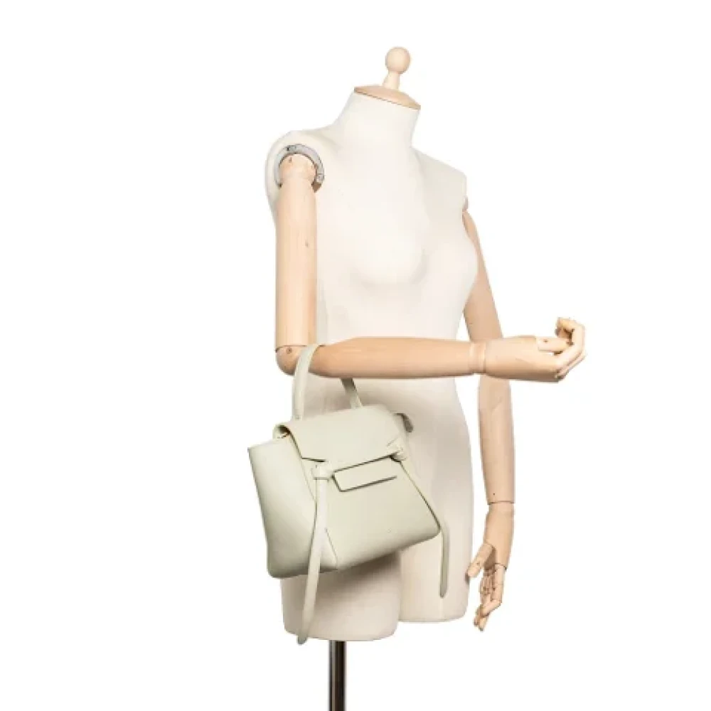 Celine Vintage Pre-owned Leather celine-bags Green Dames