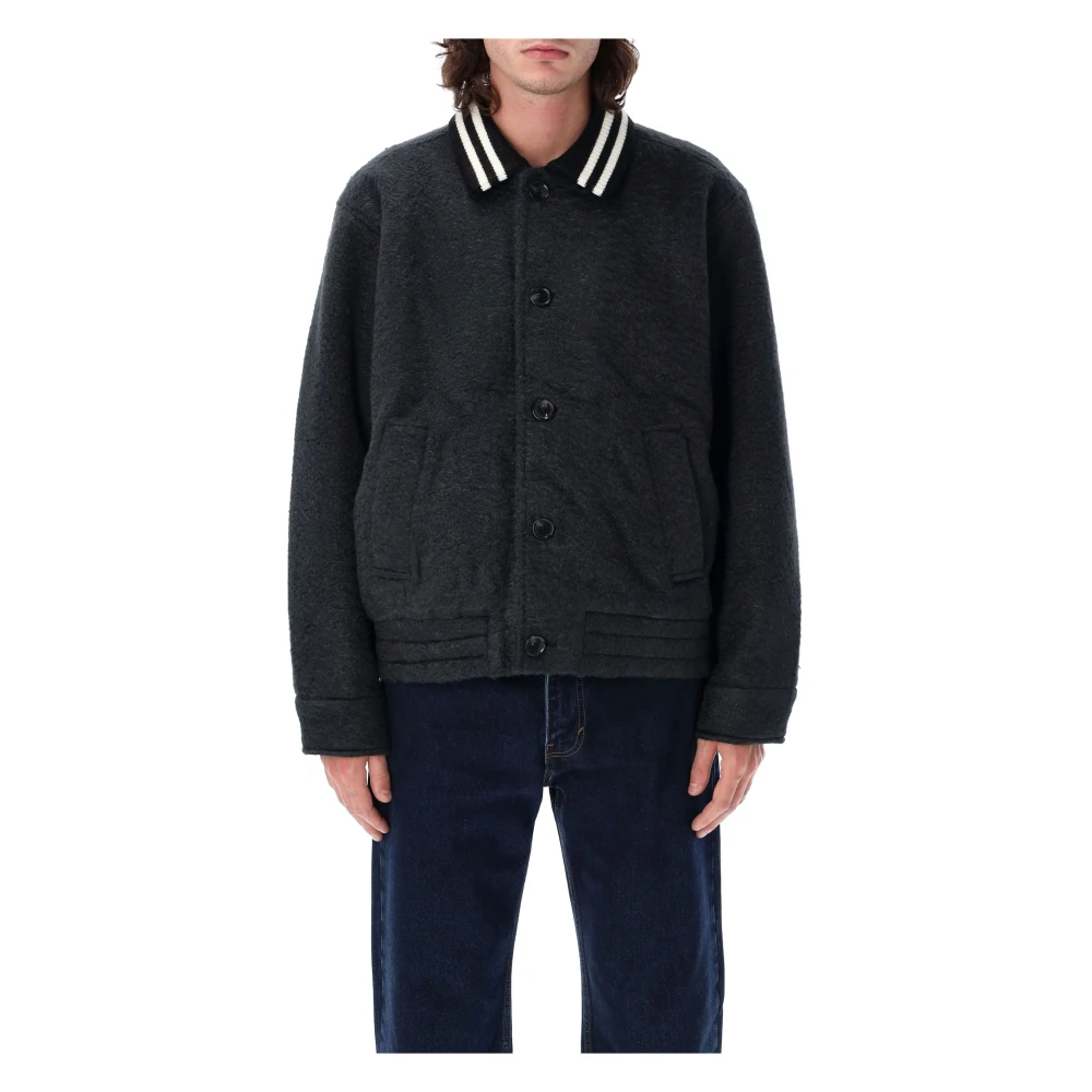 Obey Zwarte buitenkleding jas Aw24 Black Heren