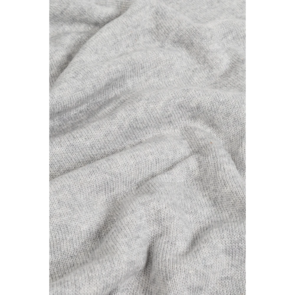 Moschino Sjaal met logo Gray Unisex