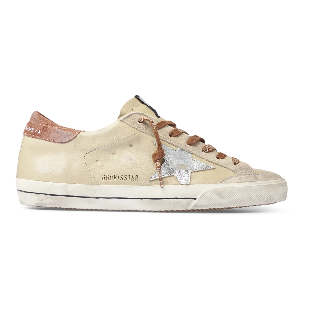 Golden Goose Men's Beige/Golden Superstar