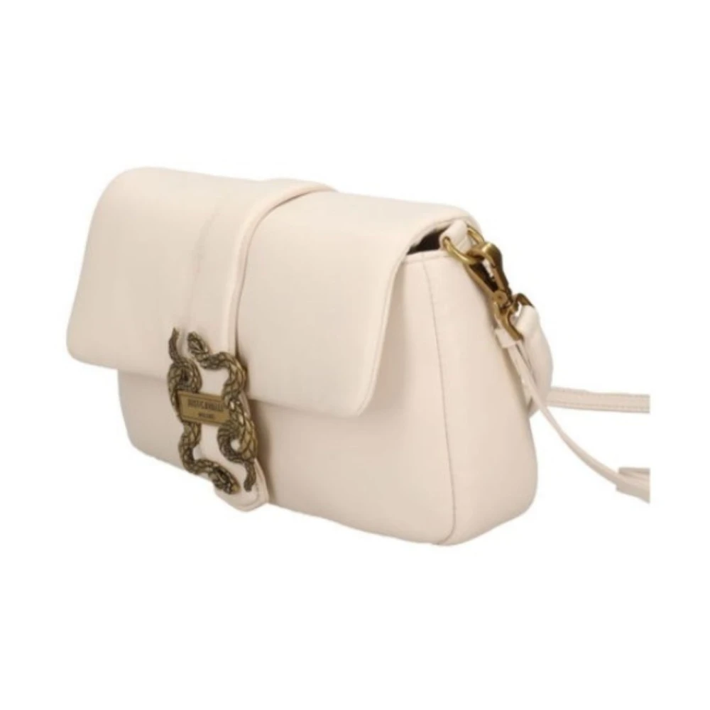 Just Cavalli Nieuwe Iconische Puffy Dames Tas White Dames
