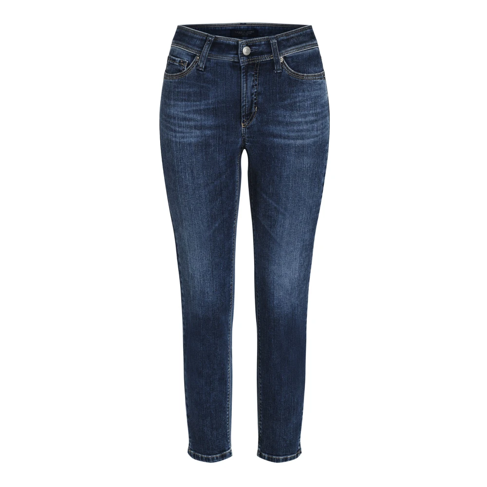 Cambio Women's Blue Piper Short - Skinny Fit Jeans - Xl - Jeans