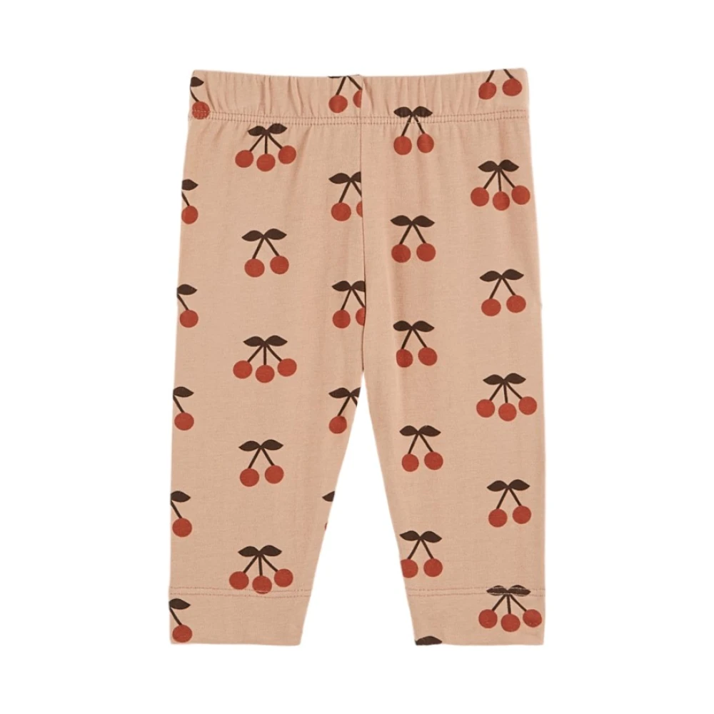 Emile et Ida Körsbär Legging Puder Rosa Beige, Flicka