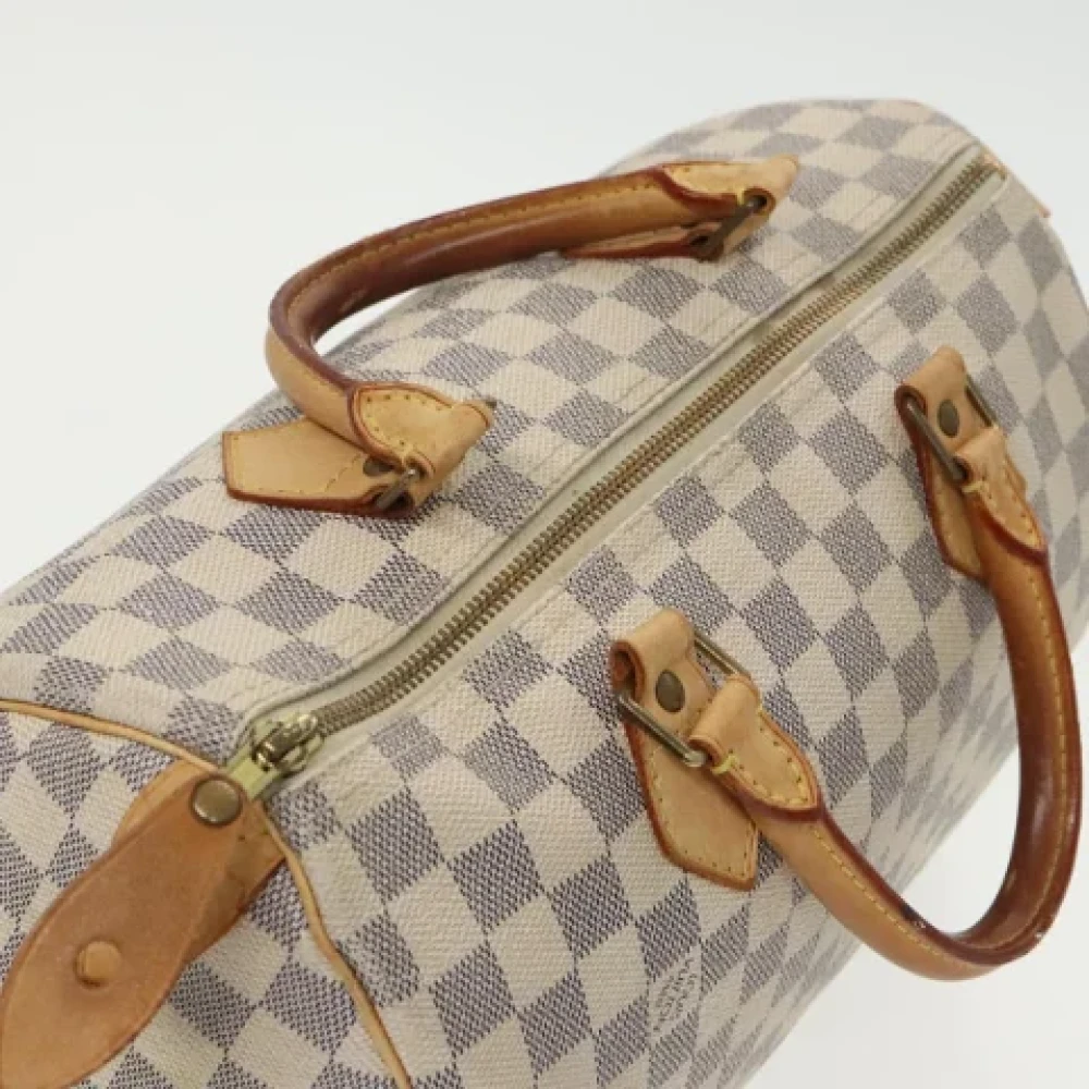 Louis Vuitton Vintage Pre-owned Canvas handbags White Dames