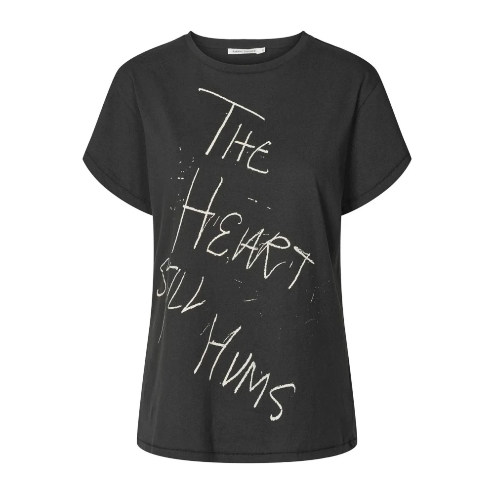Rabens Saloner Vintage Band T-Shirt Faded Black Dames