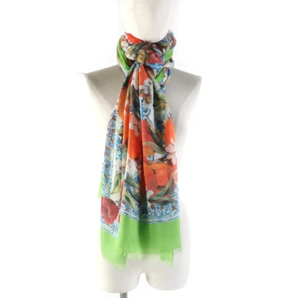 Dolce & Gabbana Pre-owned Cashmere scarves Multicolor Dames