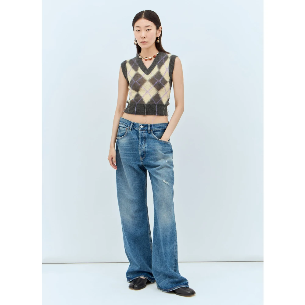 Marni Argyle Gebreid Vest Multicolor Dames