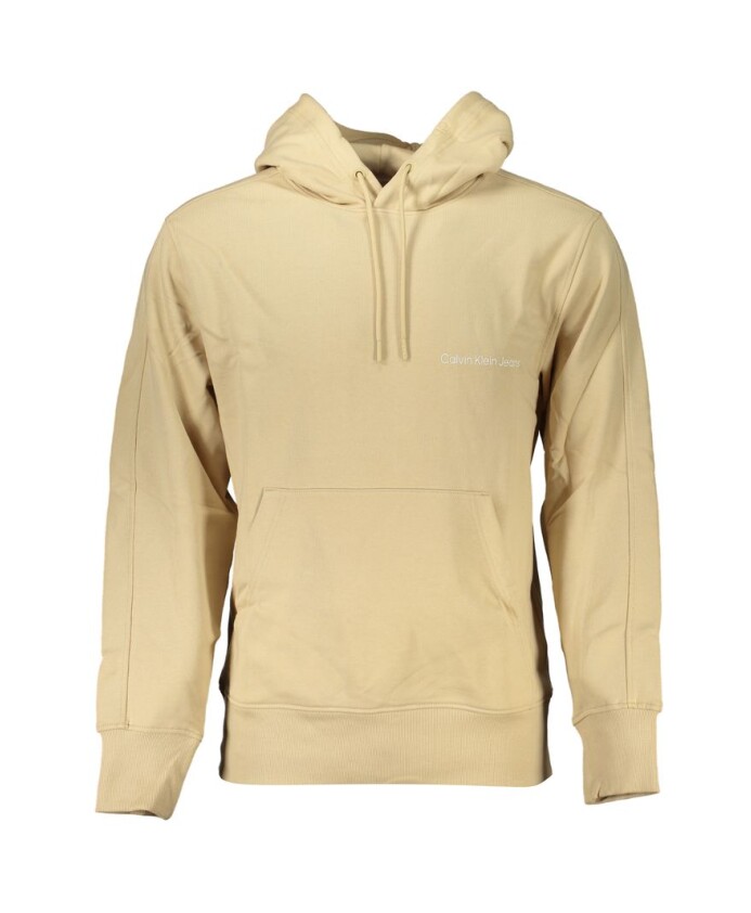 sweat-a-capuche-en-coton-beige-brosse