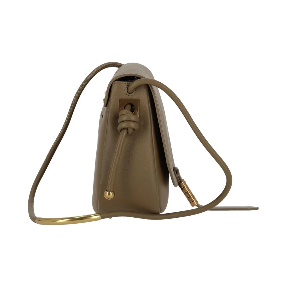 pinko Groene Lederen Crossbody Tas Green Dames
