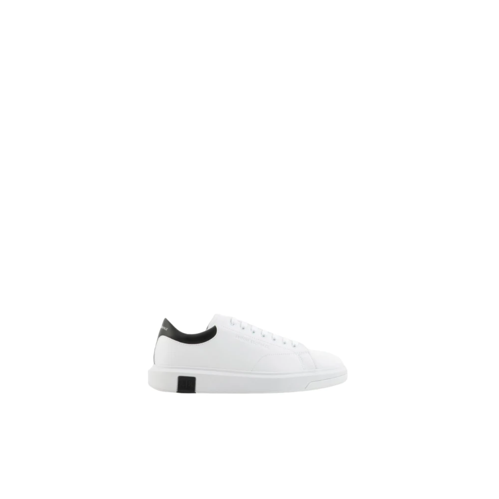 Armani Exchange Men's White Leather Trainers Stylish Design - Sneakers - 6 Uk - Shoes