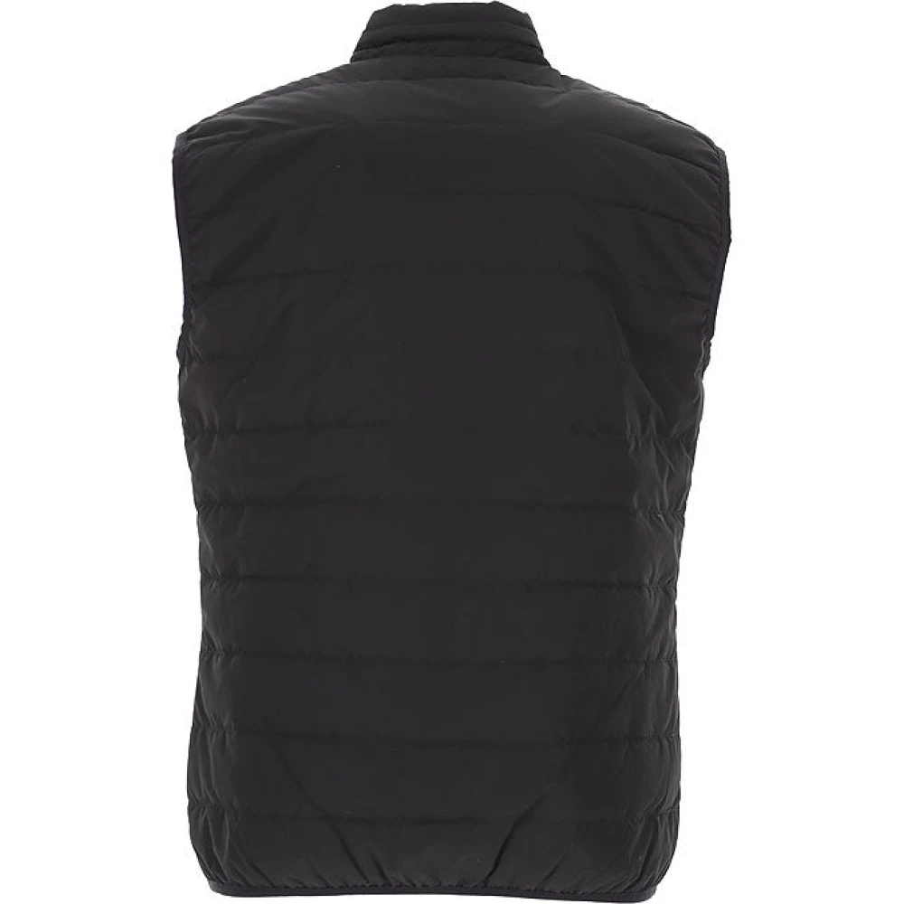 Emporio Armani EA7 Zwarte Mouwloze Donsvest Met Ritssluiting Black Heren