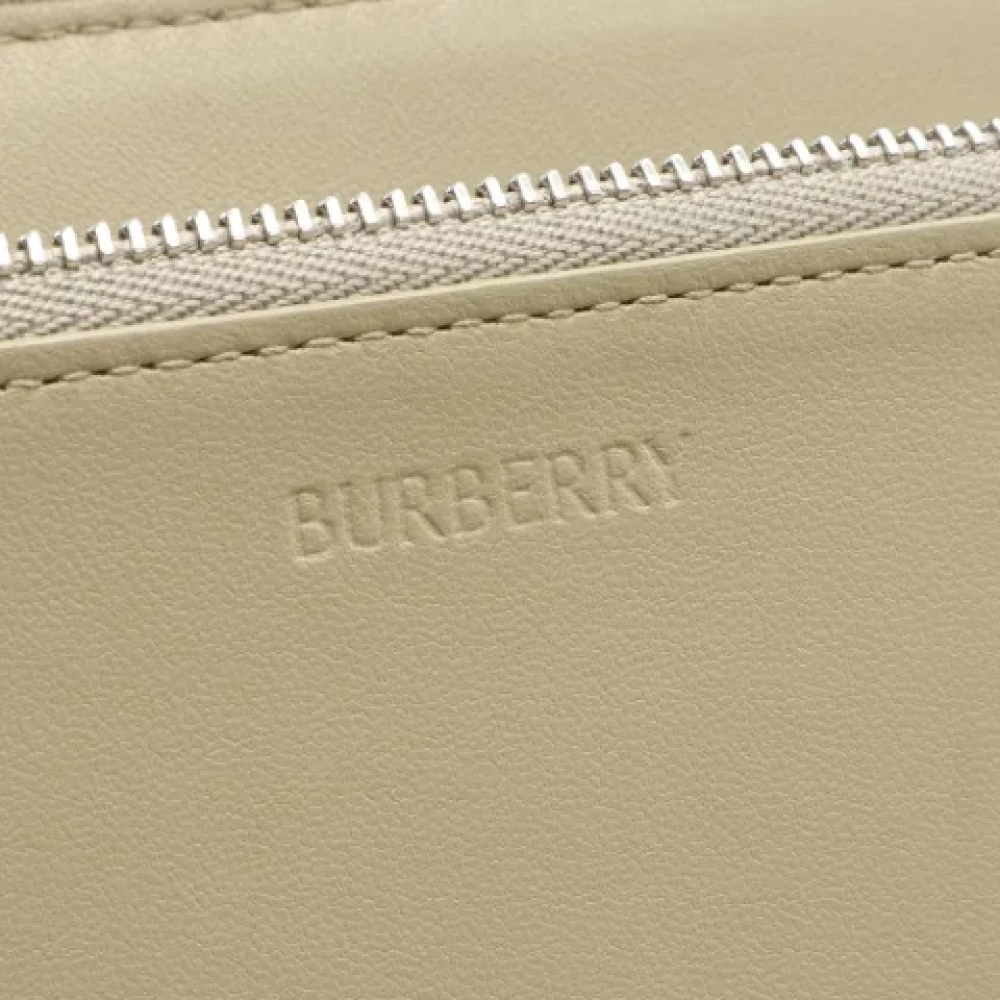 Burberry Vintage Pre-owned Canvas wallets Beige Heren