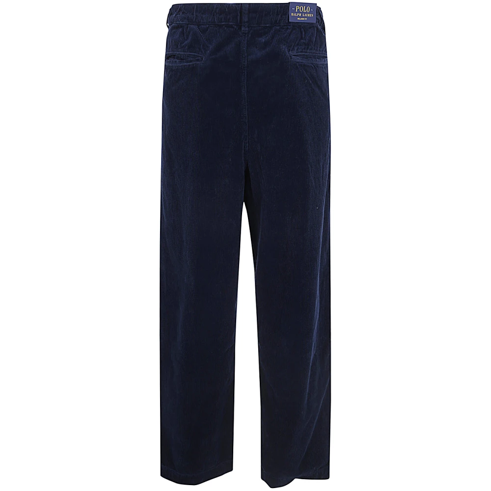 Polo Ralph Lauren Geplooide Corduroy Broek Blue Heren