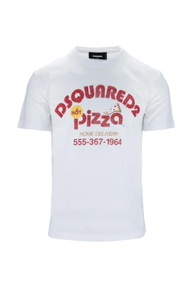 Herr Grafisk Bomull T-shirt