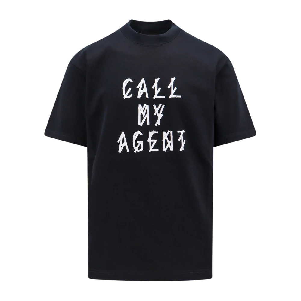 44 Label Group Zwart Oversize T-Shirt Black Heren