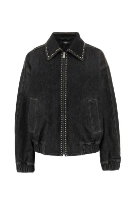 Embellished Denim Blouson
