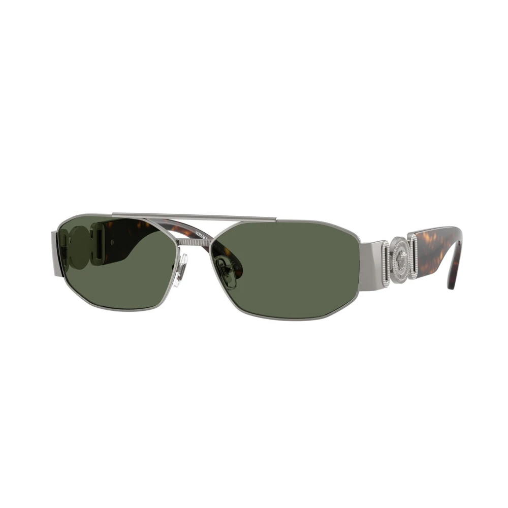 Versace Men's Gray Sunglasses, 58 Mm, Ve2287 Sunglasses
