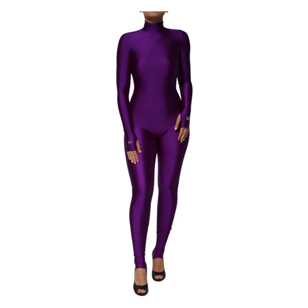 Dolce & Gabbana Mujer Morado Monos, Púrpura, Talla: S