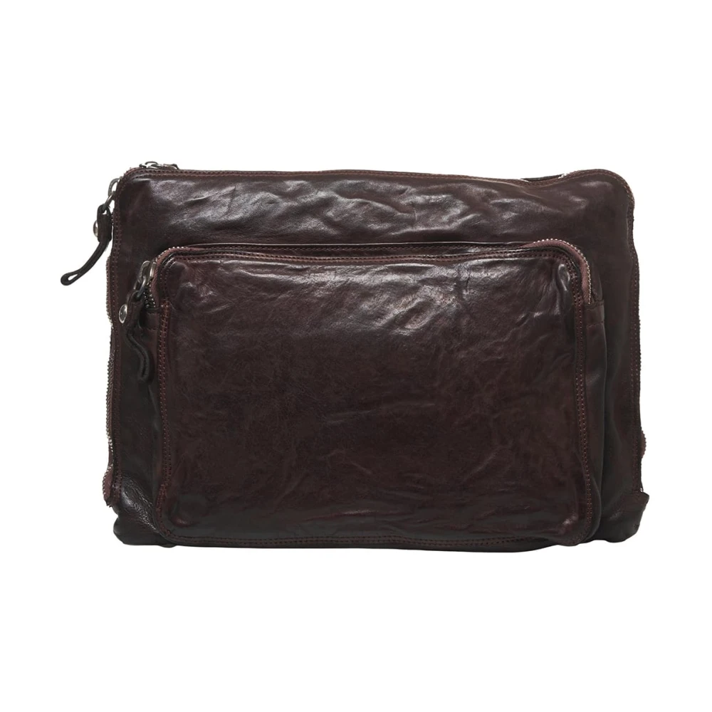 Campomaggi Bruin Leren Bucket Bag & Rugzak Brown Heren