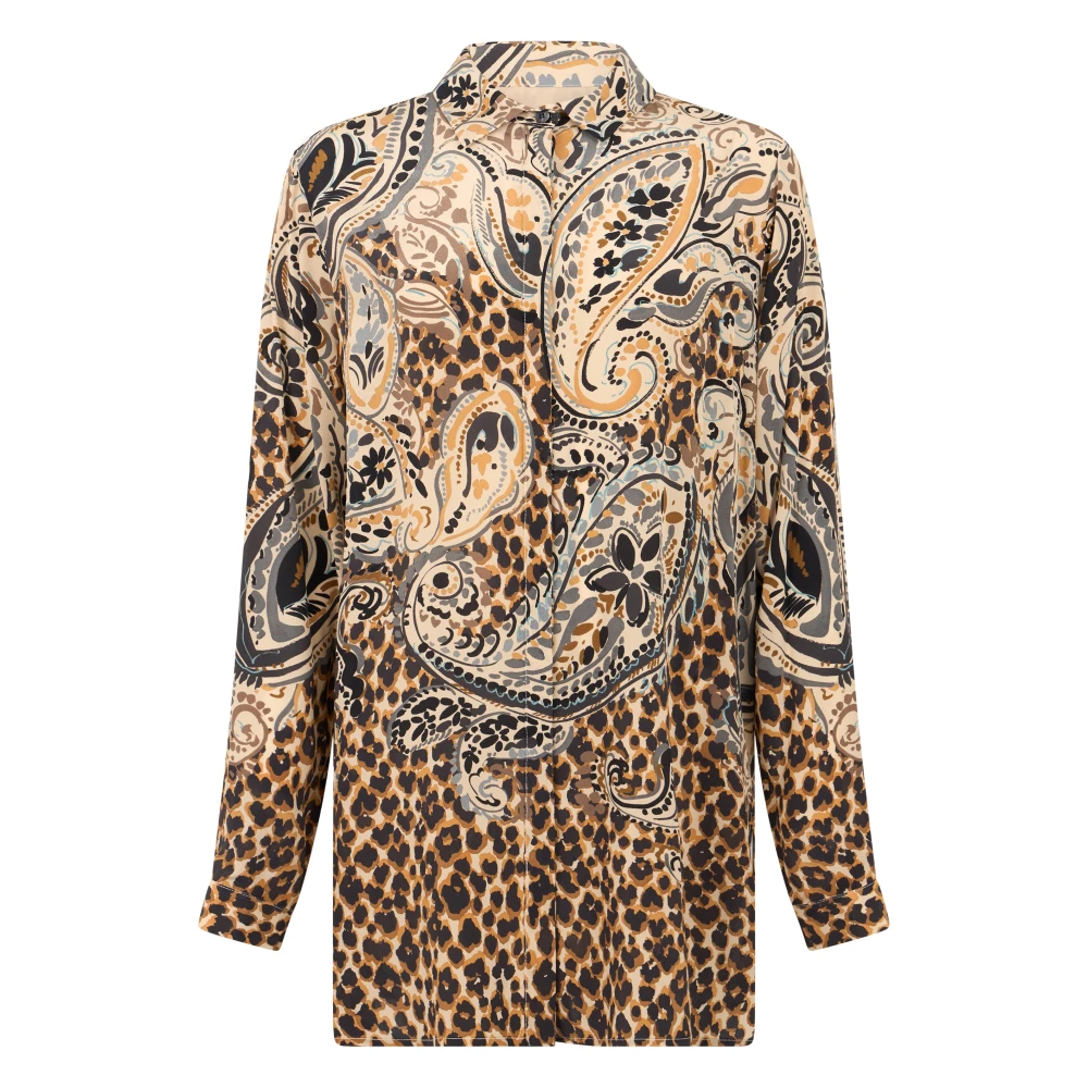 Etro Printed Silk Blouse - Female - Shirts - Multicolor - M - Blouses & Shirts