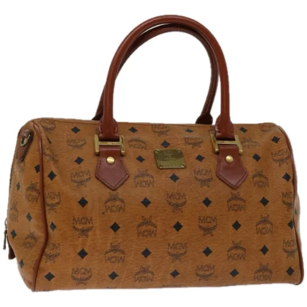 MCM Pre-owned Leather handbags Brown Dames