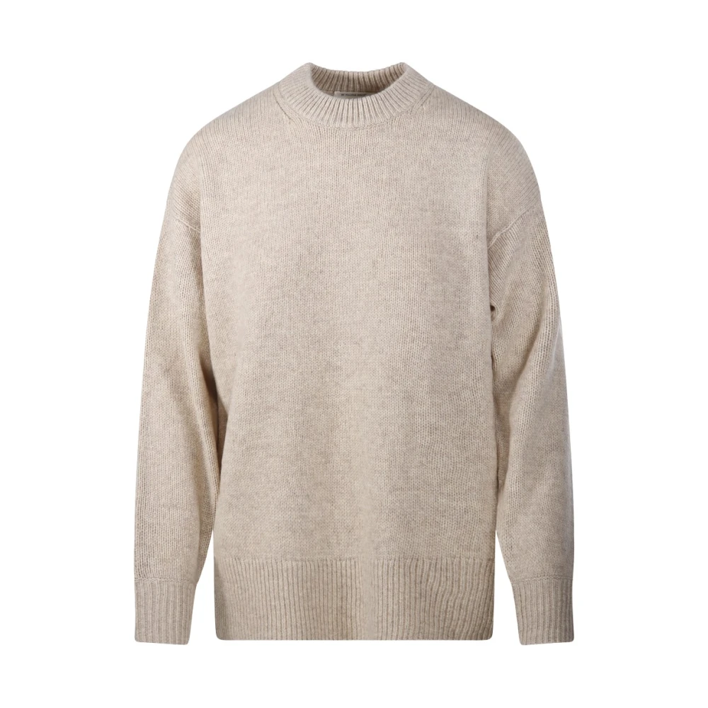 By Malene Birger Bradley Jumper - Female - Round-Neck Knitwear - Beige - M - Knitwear