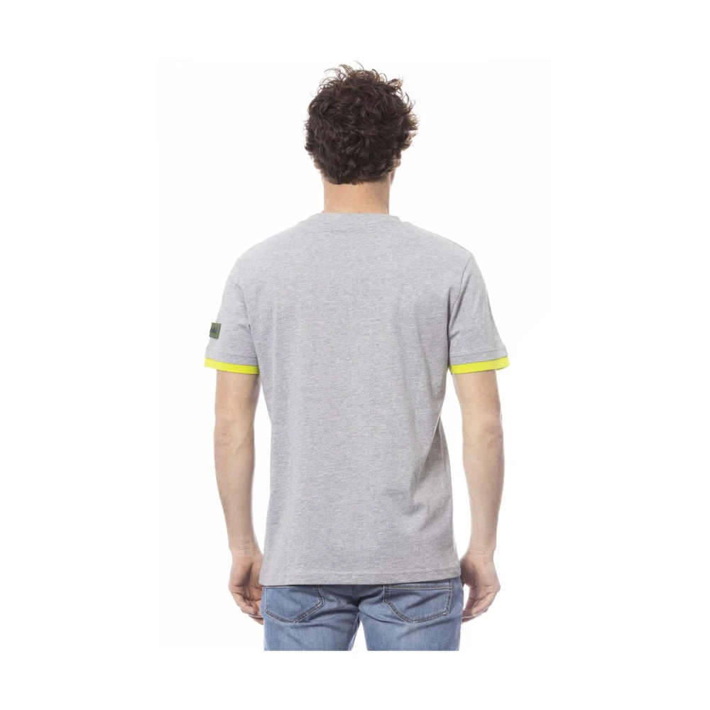 Invicta Grijze Katoenen Logo Print T-Shirt Gray Heren