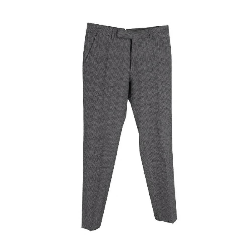 Tom Ford Pre-owned Wool bottoms Gray Heren